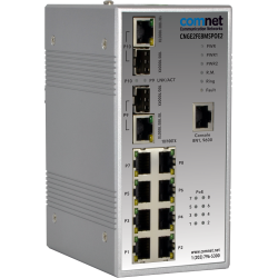 Example of Managed Ethernet Switch With (8) 10/100 BASE-TX + (2) 10/100/1000 BASE-TX/FX Combo Ports And Power Over Ethernet (PoE)