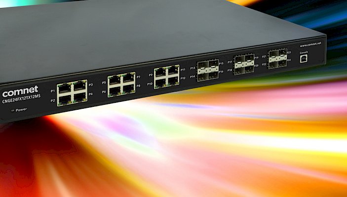 Industrial Grade Managed Ethernet Switches with Optional 30 or 60 W PoE