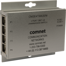 Example of 10/100/1000 Mbps 4 Port Ethernet Unmanaged Switch