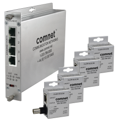 Example of CopperLine® Kit: Point-To-Multipoint Ethernet-Over-Coax Extender