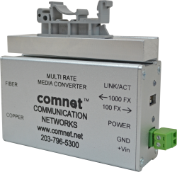 Example of Universal ComNet DIN Rail Adapter