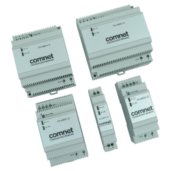 Example of Industrial DIN Rail Mounting 12 or 24 Volt Power Supplies