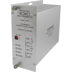 Example of 10-bit Digitally Encoded Short-haul Video + Bi-directional Data + 2 Bi-directional Audio + Bi-directional Contact Closure