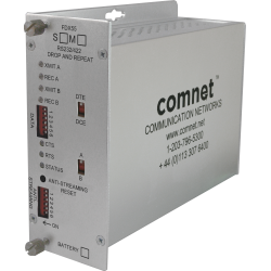 Example of RS232/422 DB25 Connector, Drop & Repeat, RTS/CTS Time with Anti-Streaming