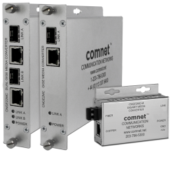 Example of 10/100/1000 Mbps Ethernet Media Converters
