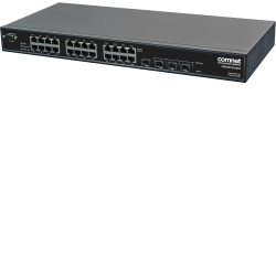 Example of Industrially Hardened (24) 10/100/1000 BASE-TX + (4) 1000BASE-FX Managed Ethernet Switch