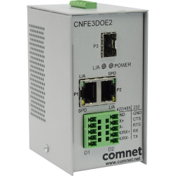 Example of RS232/422/485 Data over Ethernet Terminal Server