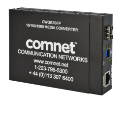 Example of Commercial Grade 10/100/1000BASE-T(X) to 1000BASE-FX Gigabit Ethernet Media Converter