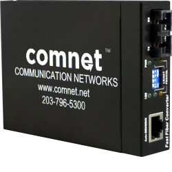Example of Commercial Grade 10/100 Mbps Ethernet 2 Port Media Converter 1 Channel: Electrical To Optical