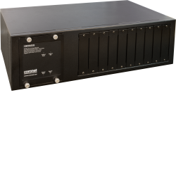 Example of Commercial Grade Media Converter Rack Mount Chassis With Single or Dual Power Supplies