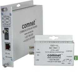 Example of 10/100 Mbps Ethernet Electrical To Optical Media Converter