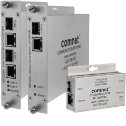 Example of 10/100 Mbps Ethernet Electrical to Optical Media Converter