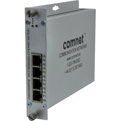 Example of 10/100T(X) 4TX Ethernet Self-managed Switch with Power over Ethernet (PoE)