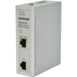 Example of Industrial 60/95W Power over Ethernet (PoE++) Midspan Injector for 10/100/1000T(X)