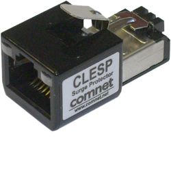 Example of Single Port Ethernet Voltage Transient & Surge Protector