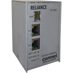 Example of Electrical Substation-Rated 10/100/1000 Mbps 3-Port Self-Managed Ethernet Switch with Universal PoE (PoE++, 60 Watts)