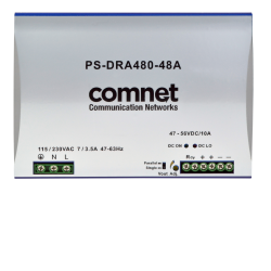 Example of Industrial DIN Rail Mounting 480 Watt @ 48 Volt Power Supply